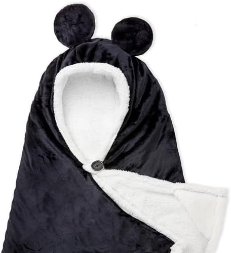 Hallmark Disney Mickey Mouse Hooded Blanket with Mouse Ears (70" x 65") - Image 5
