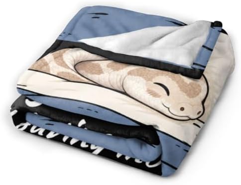 Sleepy Snake Blanket Throw Gift for Girls Women 60"X50" - Image 4