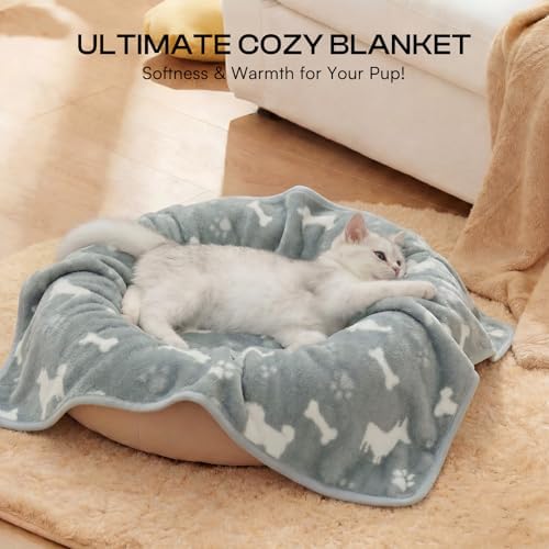 Luciphia Dog Blanket 3 Pack, Soft Cozy Fleece Throw for Puppy Cat,30"x20" - Image 4