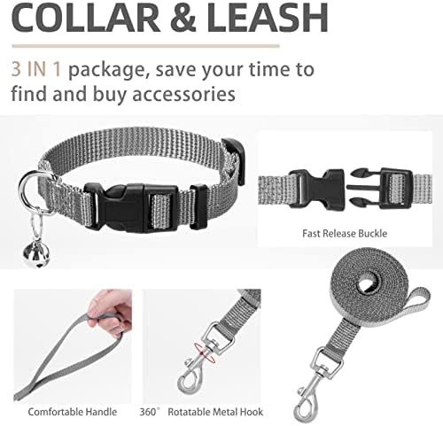 PUPTECK Dog Harness, Collar and Leash Set No Pull for Small Medium Sized - Image 4