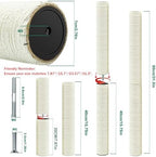 4 PCS Cat Tree Replacement Post, 15.7in & 7.9in M8 Scratching Refill Pole - Image 2