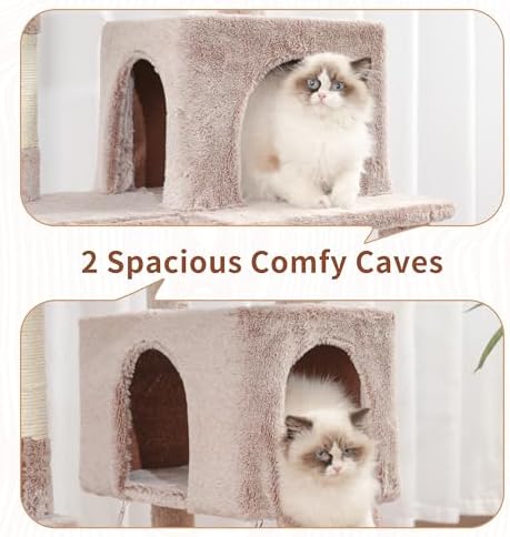 Gitelsnour Cat Tree, 71'' Tower for Large Cat with Scratching Post, GCT032MU - Image 4