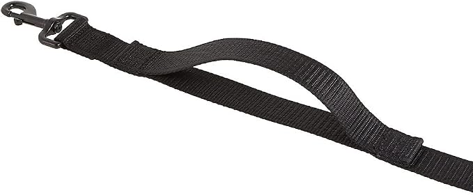 KONG Max HD Traffic Handle Ultra Durable Quick Control Leash 6' (Black)