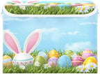 Bolaz Easter Bunny Ear Egg Storage Bins with Lids and Handles, Storage Box Basket with Cover Collapsible Organizer Containers for Home Closet, Shelves - Image 2