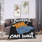 Sleepy Waffle Blanket Throw Gift for Girls Women 50"X40" - Image 3