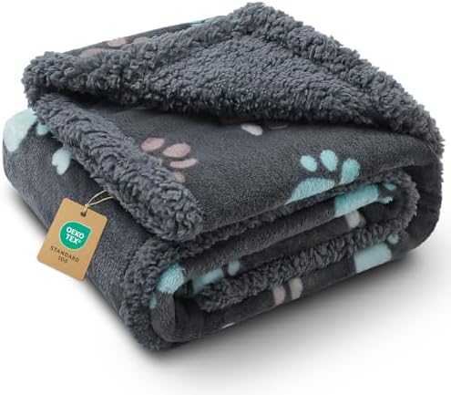 Luciphia Waterproof Dog Blanket Reversible Sherpa Fleece for Small Dogs Cat by luciphia
