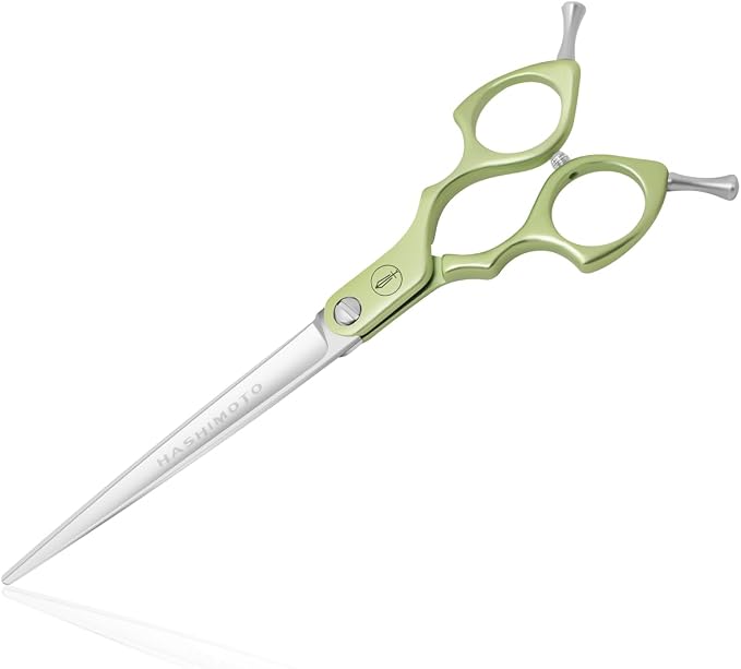 HASHIMOTO Ultralight Dog Cutting Scissors for Grooming, 7.0 inch. | Ultralight Aluminum Handles, 440C Stainless Steel, Straight Blade.