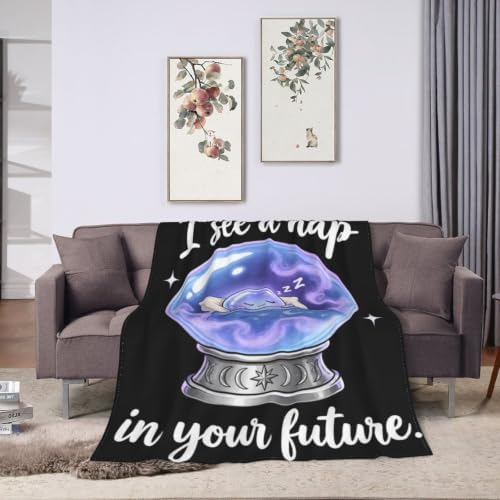 Sleepy Crystal Ball Blanket Throw Gift for Girls Women 60"X50" - Image 3