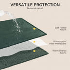Luciphia Waterproof Blanket for Large Dog, Reversible Sherpa Couch Cover - Image 6