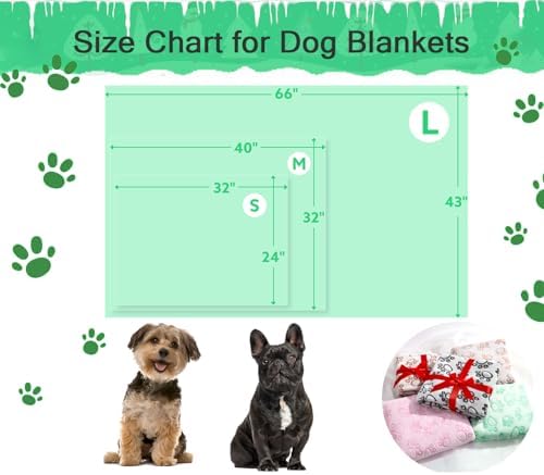 Green Throw Dog Blanket for Puppy Gifts, Dog Stuff Used for Pet Beds, Washable Soft Puppy Essentials Accesssories - Image 7