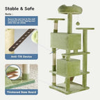 54 in Cat Tree Tower with Natural Sisal Scratching Post - Image 6