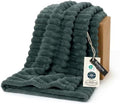 Bedsure Soft Twin XL Blanket for Bed Dorm Christmas Green 66"x90" by BEDSURE