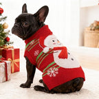 Dog Christmas Sweater Snowman Dog Christmas Outfit Adorable Soft Warm Turtleneck Knitted Festival Pet Clothes Cold Weather Puppy Clothes for Small Medium Large Dogs Cats - Image 6