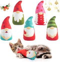 Christmas Catnip Toys Interactive Cats 5PCS Cat Nip Toy/Kitten Chew Plush Gift/Best Play Kick Stuff/Kitty Stuffed Teething Pillow/Cute and Soft Dental Gifts by Biubiucat