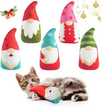 Christmas Catnip Toys Interactive Cats 5PCS Cat Nip Toy/Kitten Chew Plush Gift/Best Play Kick Stuff/Kitty Stuffed Teething Pillow/Cute and Soft Dental Gifts by Biubiucat