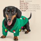 Dog Christmas Sweater Red Plaid Cardigans Dog Christmas Outfit Soft Warm Knitted Pet Clothes Cold Weather Puppy Clothes for Small Medium Large Dogs Cats - Image 2