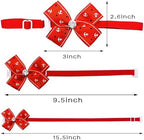 PET SHOW 50 Pack Small Dog Bow Ties Collar Bulk Puppy Cats Boy Girl Bowties Adjustable Neckties Pet Grooming Accessories Assorted Randomly(Daily Style) - Image 2