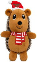 Christmas Hedgehog Squeaky Dog Toy for Small & Medium Dogs, Soft Plush Stuffed Puppy Toy with Built-In Squeaker, Interactive Indoor Play Toy for Gentle Chewers, Machine Washable Holiday Dog Gift by Unknown