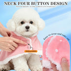 EXPAWLORER Dog Winter Coat with Hat - Fleece Flannel Warm Pet Cloak Cape - Image 4