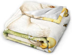 Cute Duck Blanket Duckling Butterfly Floral Throw Gifts 80"x60" - Image 4