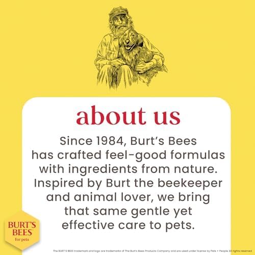 Burts Bees for Pets Hypoallergenic Cat Shampoo, Unscented, 10 Fl Oz, 6-Pk | Gentle shea butter and honey formula for indoor cats with dry or sensitive skin, pH balanced