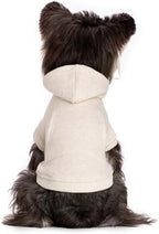 Koneseve Dog Hoodie Fleece, Cat Sweater Warm with Pocket - Soft Clothes for Daily Wear, Basic Hooded Sweatshirts, Winter Coat Clothing, Comfort Tee Shirt Fit for All Breeds Pet - Beige - 2XL - Image 6