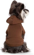 Koneseve Dog Hoodie & Cat Sweater, Warm Fleece Hooded Soft Winter Sweatshirt for All Breeds, Cozy Pet Clothes, Brown, 3XL - Image 6