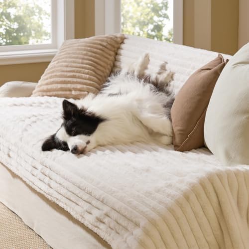 Bedsure ComfyFleece® Waterproof Blanket for Bed, Twin（60"x80"）Cream - Image 2