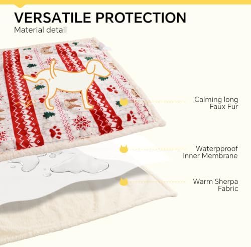 Luciphia Waterproof Dog Christmas Blanket Fleece Sherpa Reversible Soft - Image 3