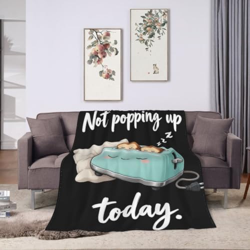 Sleepy Toaster Blanket Throw Gift for Girls Women 60"X50" - Image 3