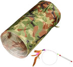 iCAGY Cat Tunnel for Indoor Small Cats Kittens Rabbits, Foldable Tube Toys by iCAGY