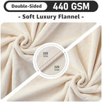 LOOBANI Waterproof Blanket for Bed, Soft Flannel Twin Bed Blanket 60" x 80" - Image 4