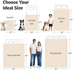 LOOBANI Waterproof Blanket for Bed, Soft Flannel Twin Bed Blanket 60" x 80" - Image 5