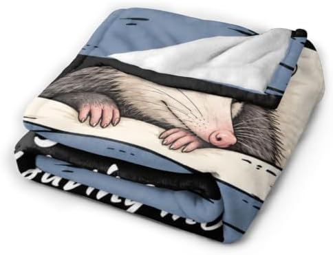 Sleepy Opossum Blanket Throw Gift for Girls Women 50"X40" - Image 5