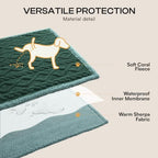 Luciphia Waterproof Blanket for Twin Bed Reversible Fleece Couch Cover - Image 3