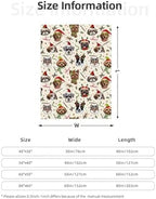 Cute Christmas Dog Head Fuzzy Throw Blanket for Women Men Girls Boys Soft Cozy Fleece Blanket for Bedroom Living Rooms Sofa Couch 60"x50" - Image 5