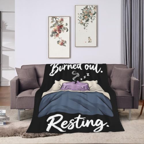 Sleepy Candle Blanket Throw Gift for Girls Women 80"X60" - Image 3