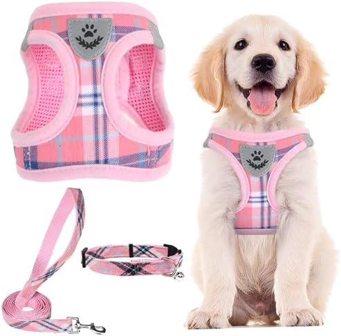 PUPTECK Dog Harness, Collar and Leash Set No Pull for Small Medium Sized by PUPTECK