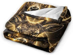 Deer Antler Blanket Wildlife Deer Throw Stuff Gifts 50"x40" - Image 4
