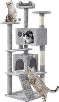 Yaheetech 62in Cat Tree Tower, Double Condo, Multi Platforms, Scratch Posts by Yaheetech