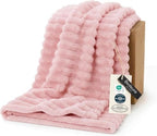 Bedsure Soft Coral Pink Throw Blanket for Couch Decor Gifts 50"x60" by BEDSURE