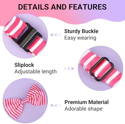 Segarty Dog Bowties - 80 Pack Adjustable Bow Ties for Small to Large Pets - Assorted Grooming Accessories for Birthdays, Weddings, Parties & Holidays - Image 4