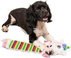 Lazy One Squeaky Dog Toy, Soft Crinkle Toy for Dogs, Durable Fabric - Image 3