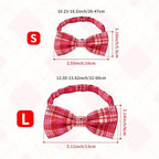 Plaid Dog Bow Ties Bulk for Small Dogs 30 Pack 3.9"*2.1" S - Image 2