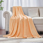 Pink Fleece Plush Throw Blanket 50"x60"for Couch Sofa Fuzzy Cozy Flannel by JIAHANNHA