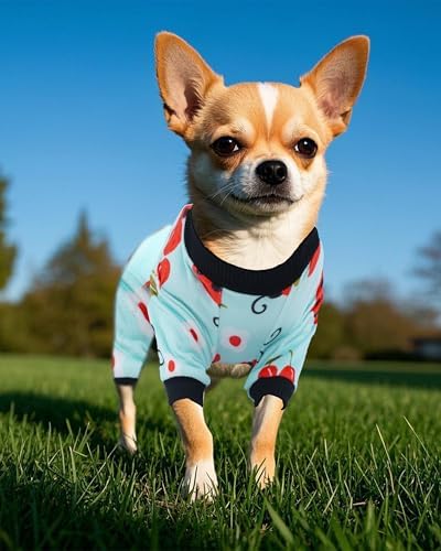 PET SHOW 4 Pack Spring Fleece Dog Pajamas Warm for Extra Small Dogs - Image 6