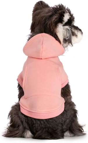 Koneseve Dog Hoodie - Fleece Warm Sweater with Pocket, Soft Clothes for Daily Wear, Basic Hooded Sweatshirts, Winter Coat Clothing, Comfort Tee Shirt Fit for All Breeds Pet - Pink - 2XL - Image 6