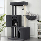 Small Cat Tree Tower for Indoor Cats, 40 in Medium Cat Bed Scratching Posts by FeliskynCatTreeTower