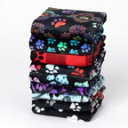 Pet Dog Cat Blanket Ultra Soft Cozy Fleece Paw Print Design Machine Washable Durable for Crates Beds Sofas Travel (Loving Paws, Large) - Image 4