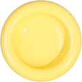 Donut Bowl Elevated Ceramic Cat Bowl with Stand, Raised Whisker-Friendly Bowl for Cats & Small Dogs, Patented Donut Design, Made in Korea (Yellow, Donut Only)